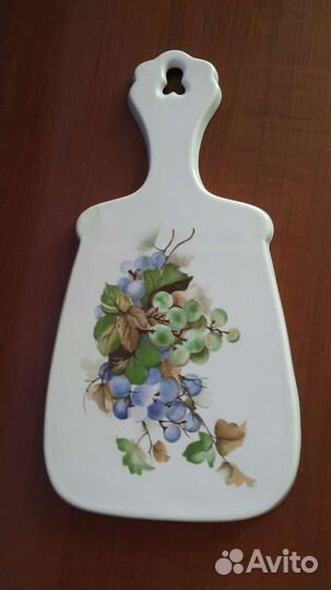 Фарфор СССР сырная доска коростень винтаж