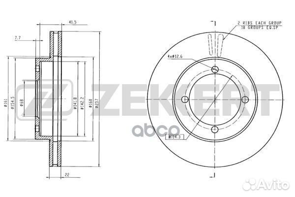 Диск торм. перед. Nissan Almera (N16) 00- Prim