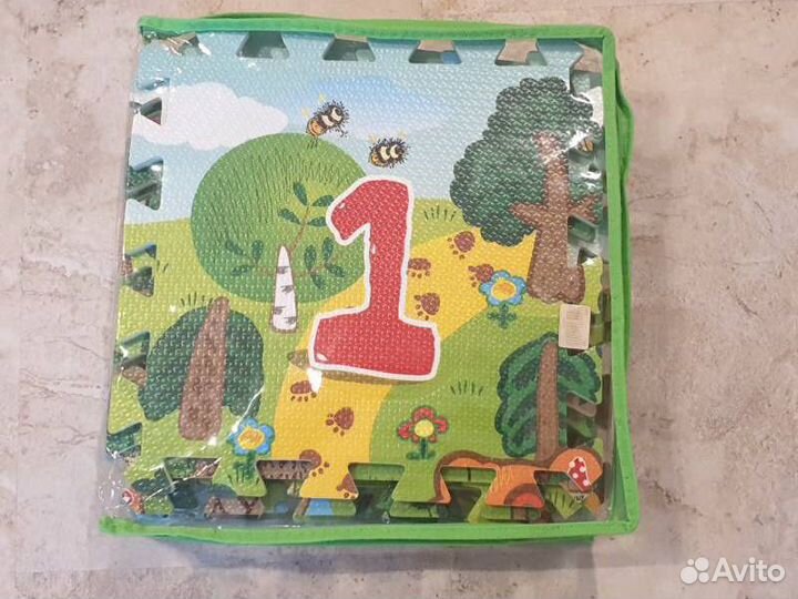 Коврики-пазлы Винни-Пух (цифры) и Африка (звери)