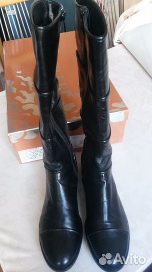 Сапоги кожаные