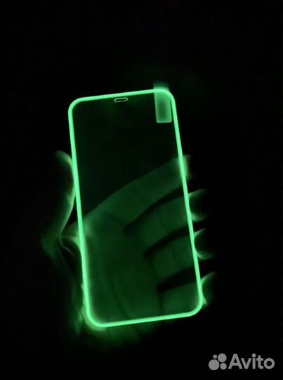 Стекло для Айфон 11 XR с светящейся рамкой