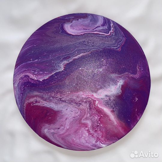 Интерьерная картина в технике Fluid art