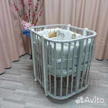 Новая кроватка трансформер 5 в 1 Nuvola LUX