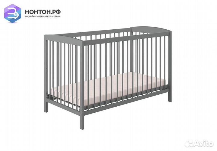 Кроватка детская Simple 101 серый