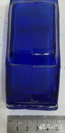 Флакон для духов синее стекло машина винтаж СССР