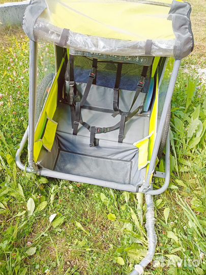 Детский складной велоприцеп