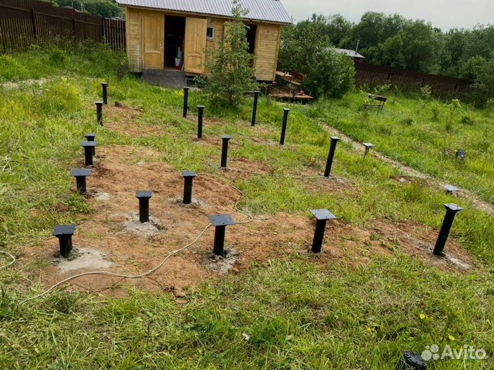 Винтовые сваи + монтаж