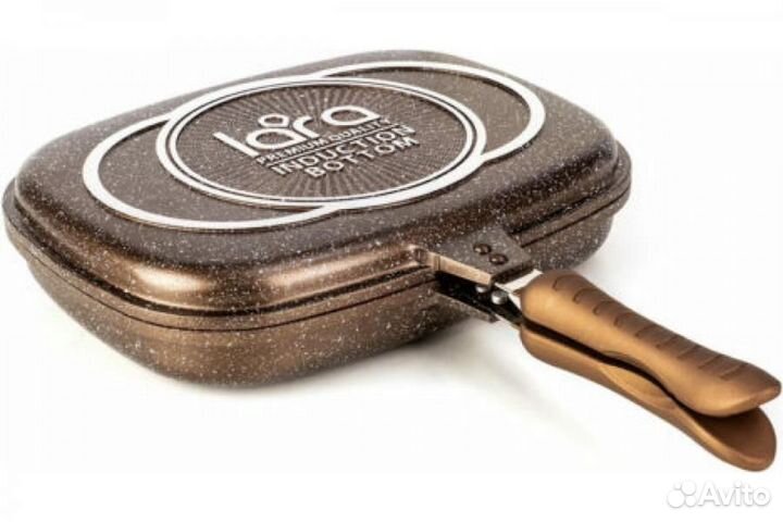 Сковорода-гриль lara Rio choco 30см, LR02-221
