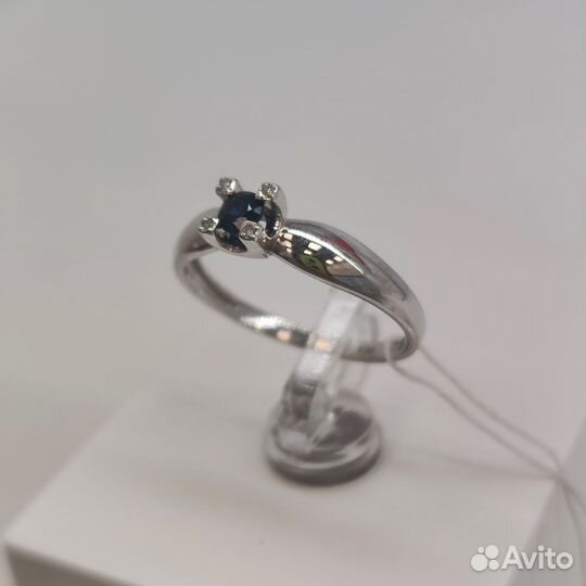 Кольцо золото 585 с сапфиром
