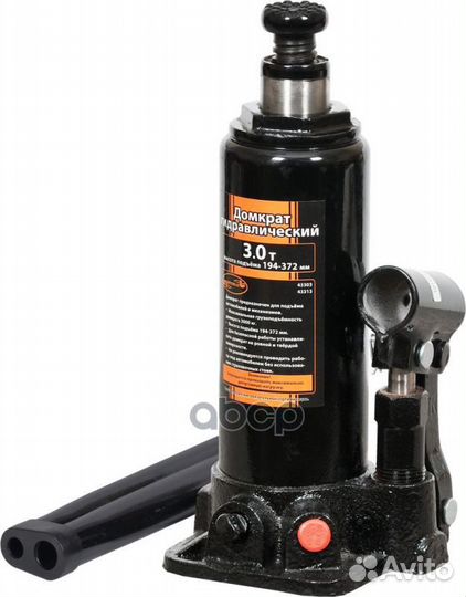 Домкрат гидр. 3.0т (194-372 мм) (43303) R71000