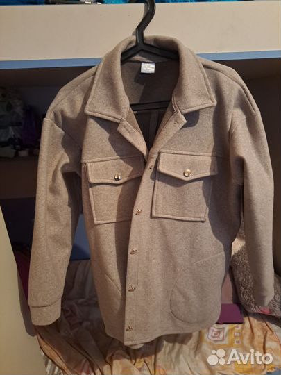 Теплая рубашка женская