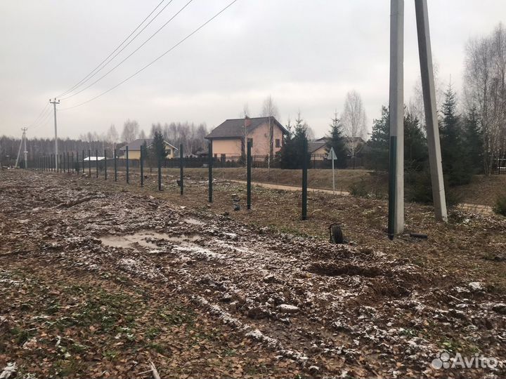 Винтовые сваи под забор.Установка под ключ