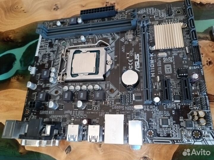 Материнская плата asus H110M-K не стартует