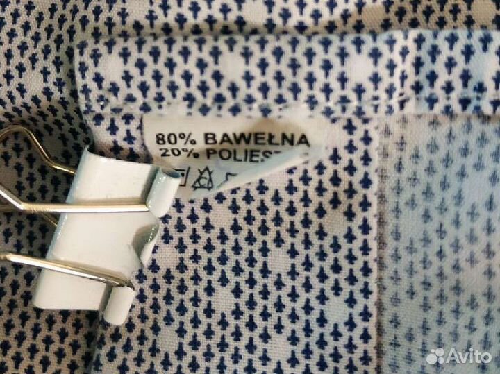 Школьная рубашка с коротким рукавом 134, 9 лет