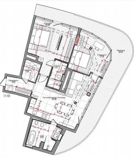 3-к. квартира, 146 м², 12/12 эт.