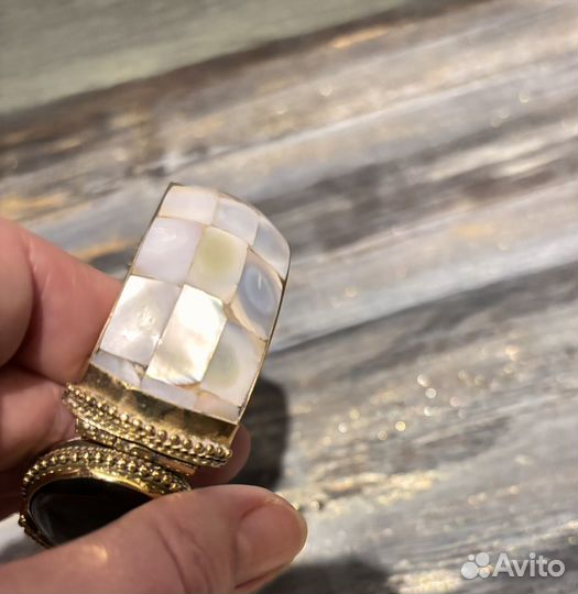 Браслет перламутр с агатом