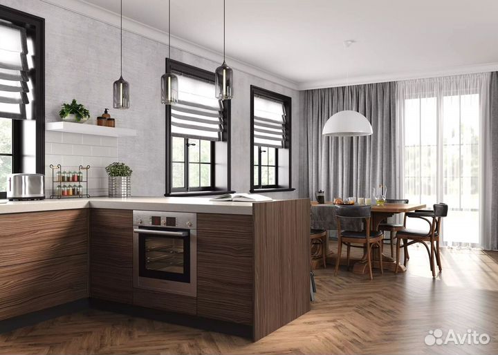 Кухня под потолок по индивидуальным размерам