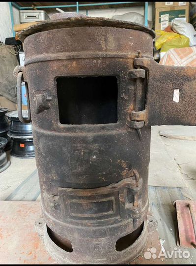 Печь буржуйка чугунная СССР