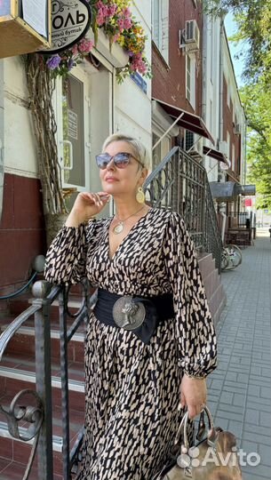 Платье миди 1XL