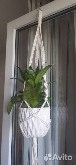 Кашпо подвесное макраме 