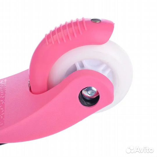 Самокат трёхколёсный rocket R0090, белый, розовый