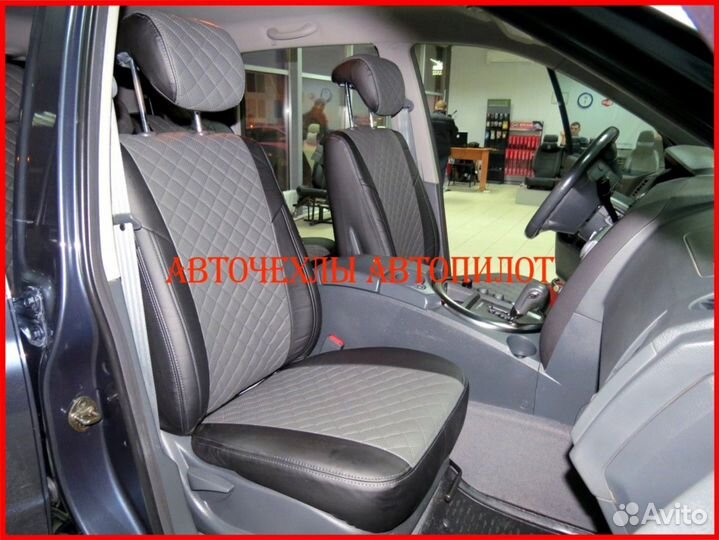 Чехлы Автопилот SsangYong Kyron из экокожи Ромб
