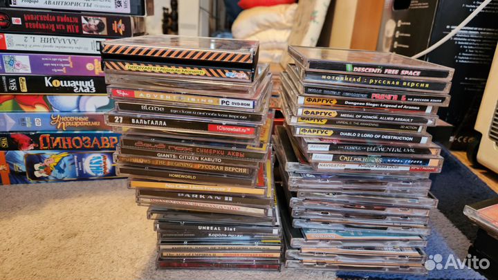 Двд диски, cd диски, vhs кассеты