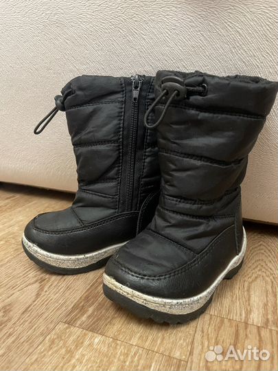 Сапоги дутыши для мальчика утеплённые