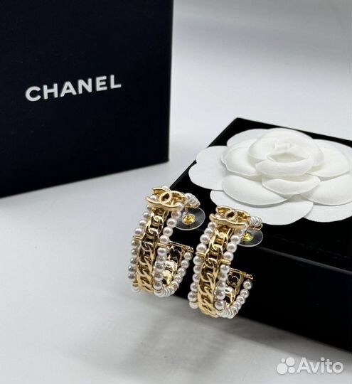 Серьги chanel