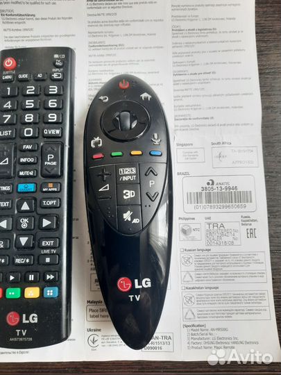 Пульты ду для телевизора LG