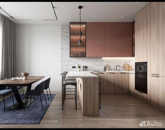 Кухня под потолок