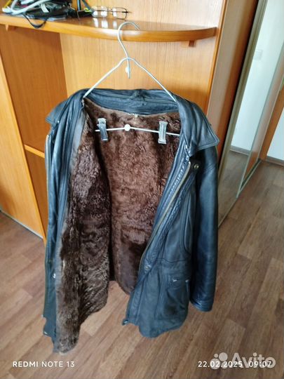 Мужская зимняя куртка 50 кожа