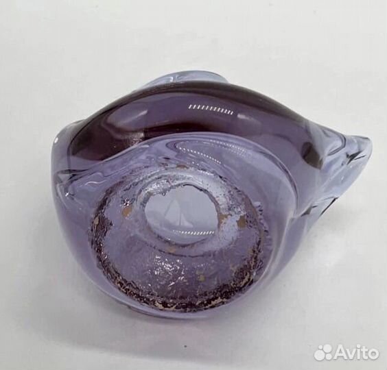 Лебедь фигурка Александритовое стекло