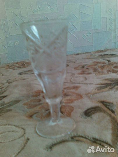 Хрустальные фужеры - рюмки на Добор. СССР