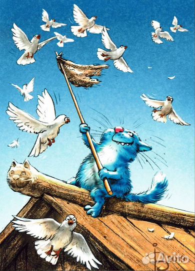 Картина по номерам Коты Рины Зенюк