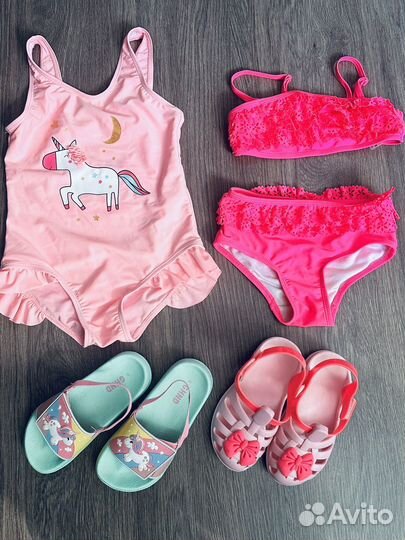 Купальники+ сабо пляжные