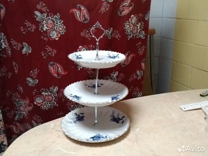 Фруктовница трехъярусная горка ваза для фруктов