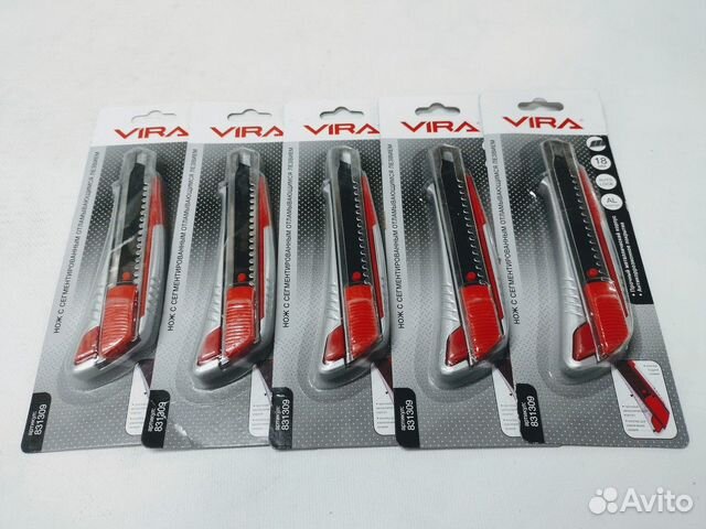 Нож в металлическом корпусе 18 мм Vira 831309