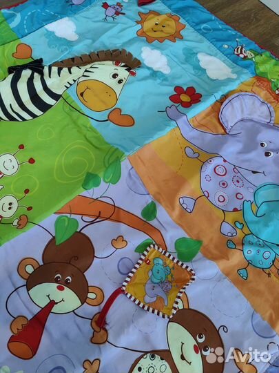 Развивающий коврик tiny love разноцветное сафари