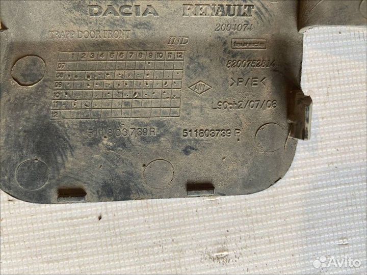 Заглушка буксировочного крюка Renault Logan