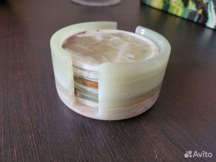 Подставки под стаканы из натурального камня