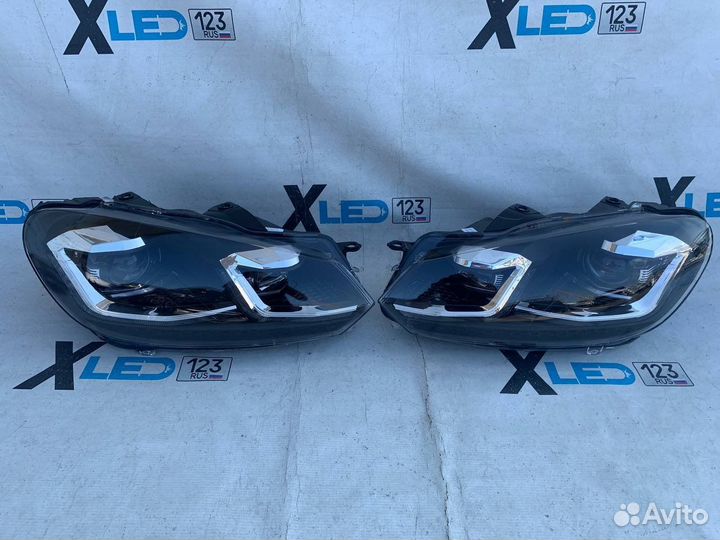 Фары Volkswagen Golf 6 в стиле Golf 7 рестайлинг