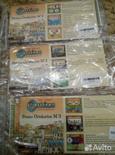 Игра Орлеан : промо-карты (8 пачек по 3 тайла)