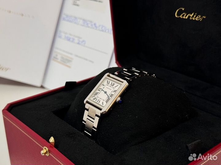 Часы cartier tank оригинал с документами