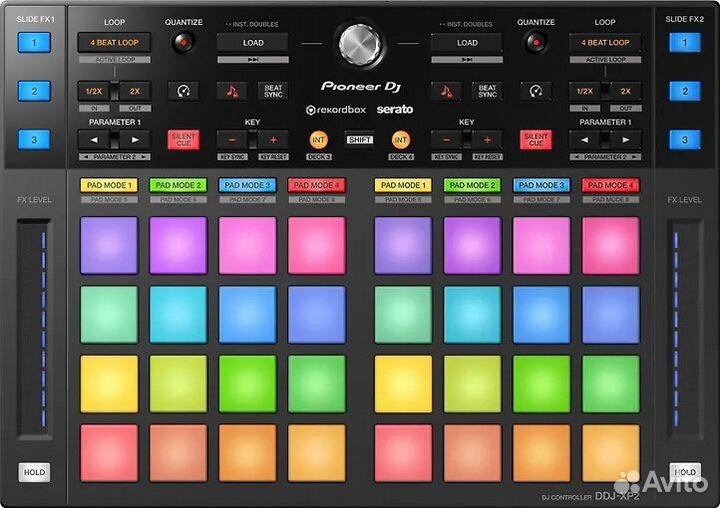 Новый DJ-контроллер Pioneer DJ DDJ-XP2 EU, черный