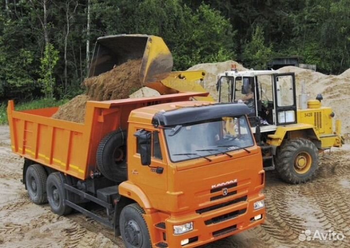 Песок карьерный с доставкой