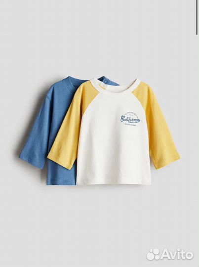 Комплект лонгсливов hm новые 68 74 80 92