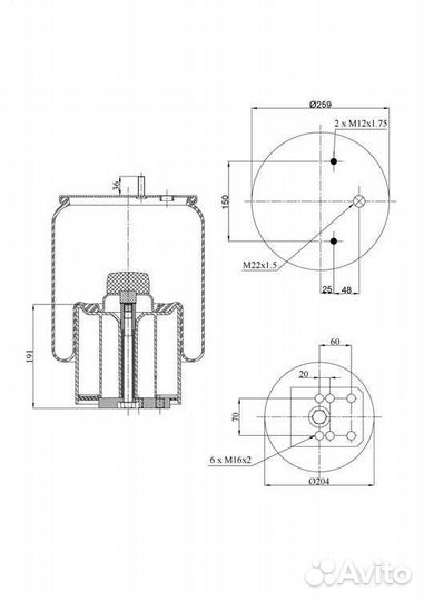 Пневмобаллон kann BWP 941MB с пластиковым стака