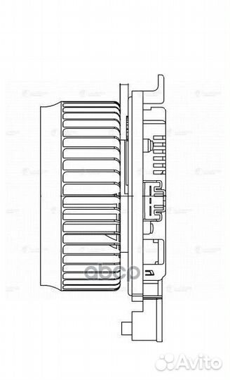 Вентилятор отоп. toyota Land Cruiser 200 07