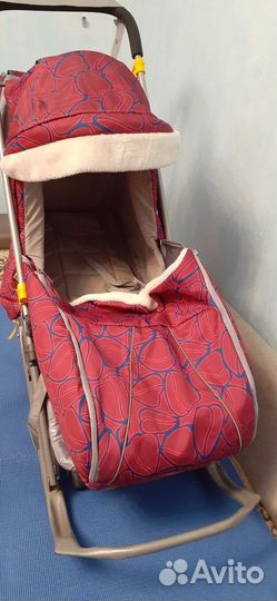 Зимние санки коляска